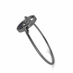 Tropical Ocean Palm Tree Sterling Silver Bangle Bracelets - JBR Jeweler