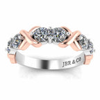 Two Tone Infinity Design Sterling Silver Ring - JBR Jeweler