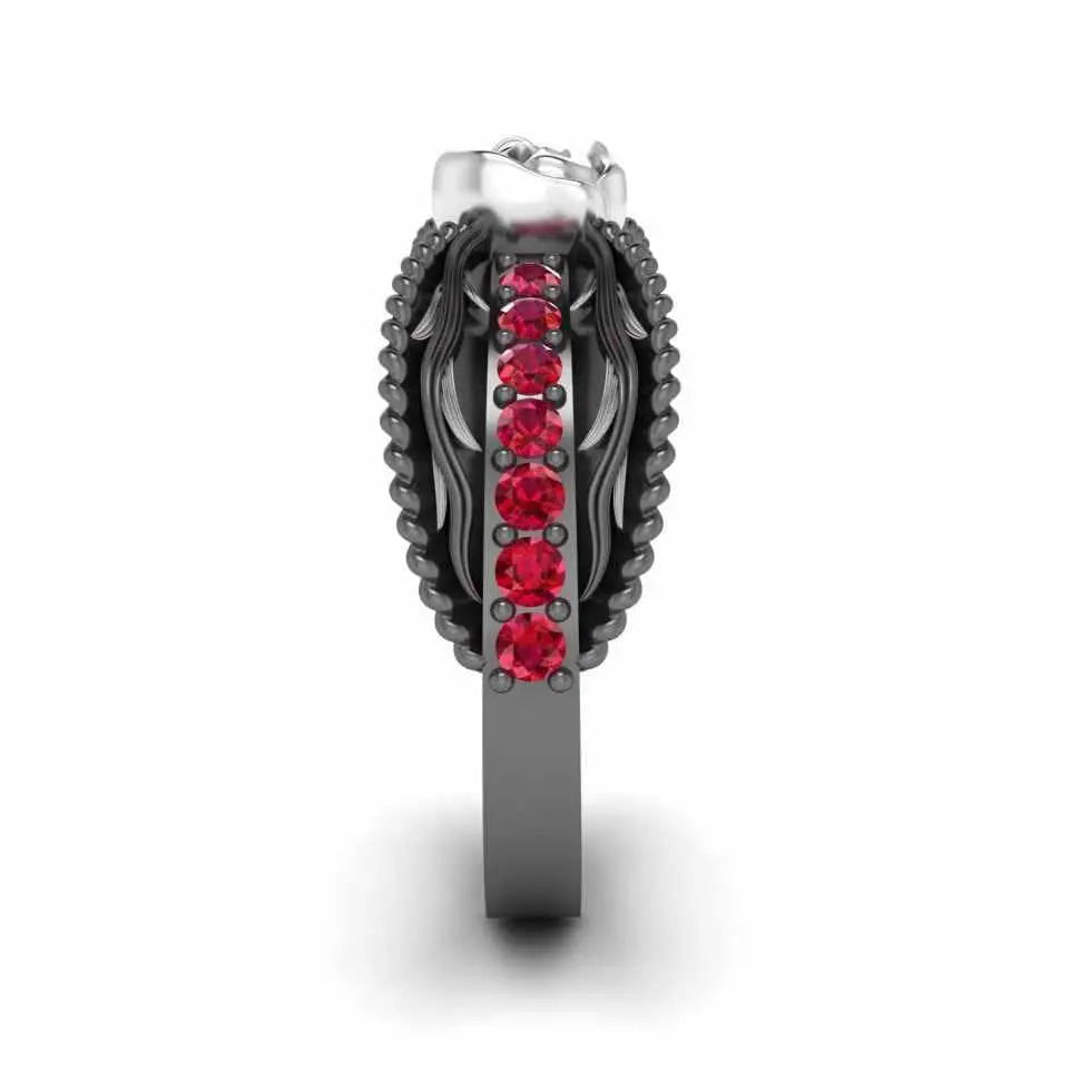Two Tone Twisted Style Rose Ring In Sterling Silver - JBR Jeweler