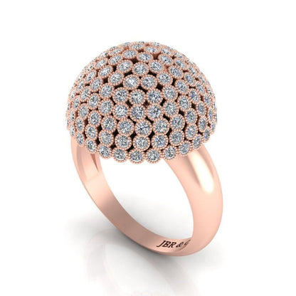 Umbrella Style Round Cut Luxurious Cocktail Ring - JBR Jeweler