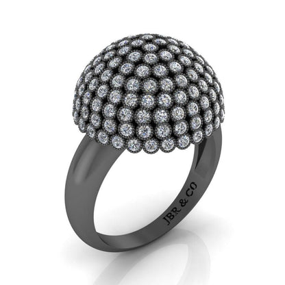 Umbrella Style Round Cut Luxurious Cocktail Ring - JBR Jeweler