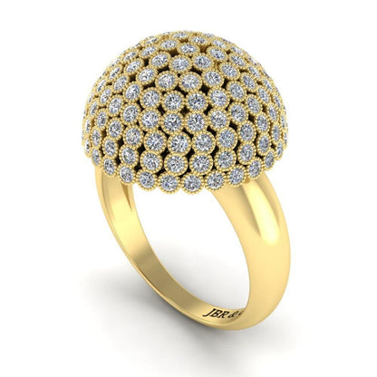 Umbrella Style Round Cut Luxurious Cocktail Ring - JBR Jeweler