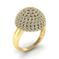 Umbrella Style Round Cut Luxurious Cocktail Ring - JBR Jeweler