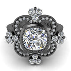 Vine Traditional Sterling Silver Engagement Ring - JBR Jeweler