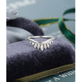 Vintage Marquise Cut Rose Gold Stacking Thin Dainty Moissanite Wedding Band - JBR Jeweler