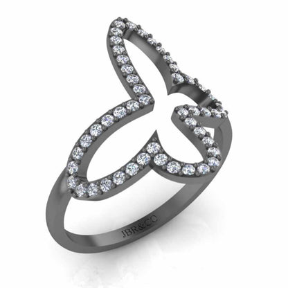 Young teen Open Butterfly Ring in Sterling Silver - JBR Jeweler