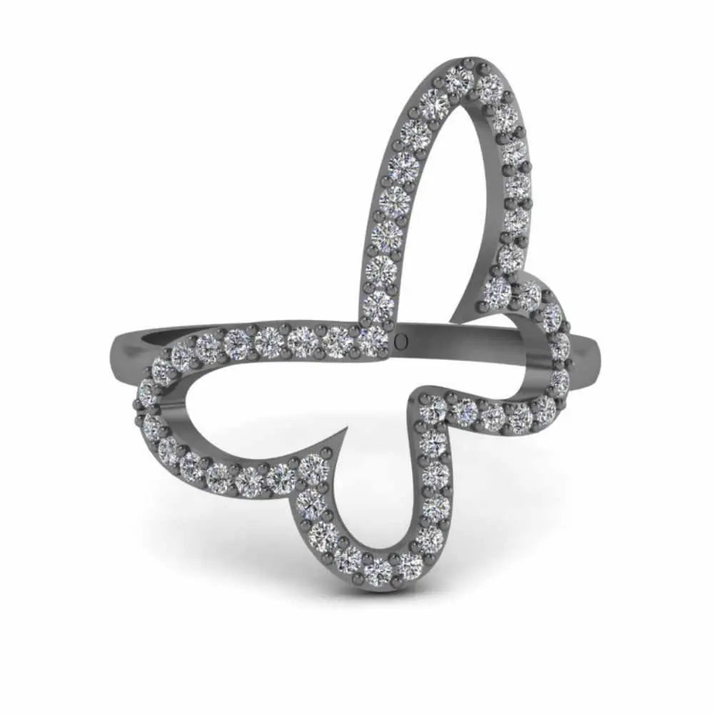 Young teen Open Butterfly Ring in Sterling Silver - JBR Jeweler