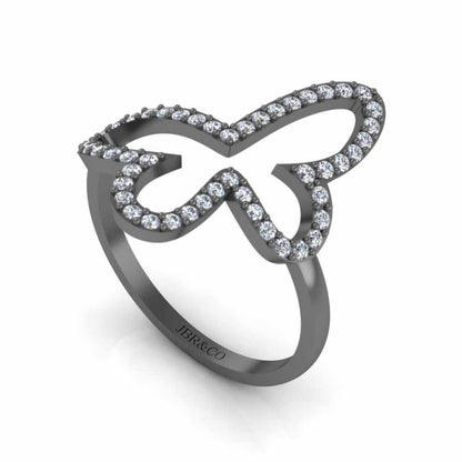 Young teen Open Butterfly Ring in Sterling Silver - JBR Jeweler